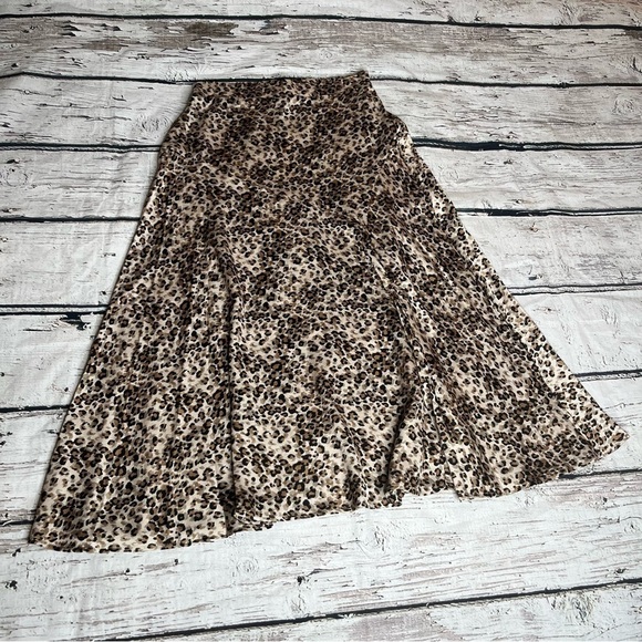 NWT Status by Chenault Leopard Print Midi Skirt Size S - Picture 10 of 10
